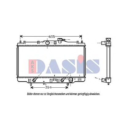 Photo Radiator, engine cooling AKS DASIS 100028N