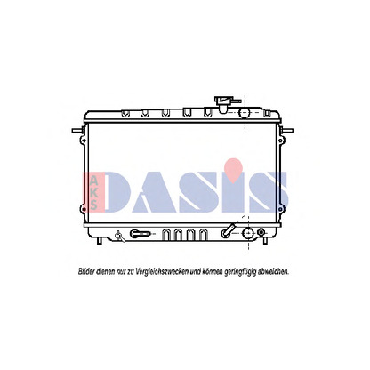 Фото Радиатор, охлаждение двигателя AKS DASIS 100160N
