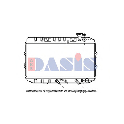 Foto Radiador, refrigeración del motor AKS DASIS 100190N