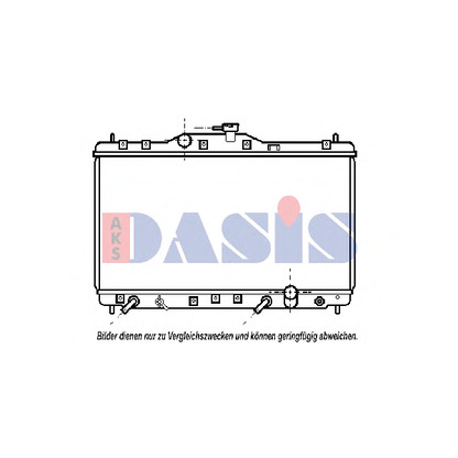 Фото Радиатор, охлаждение двигателя AKS DASIS 100310N