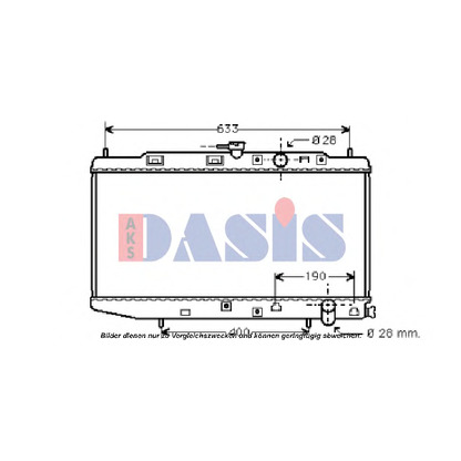 Foto Kühler, Motorkühlung AKS DASIS 100321N