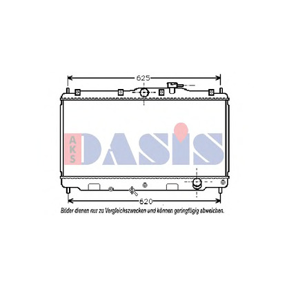 Photo Radiateur, refroidissement du moteur AKS DASIS 100360N