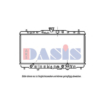 Foto Radiador, refrigeración del motor AKS DASIS 100450N