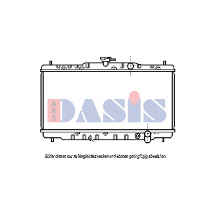 Foto Radiador, refrigeración del motor AKS DASIS 100600N