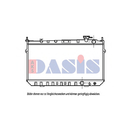 Photo Radiateur, refroidissement du moteur AKS DASIS 100750N