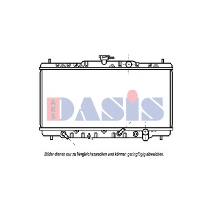 Фото Радиатор, охлаждение двигателя AKS DASIS 101250N