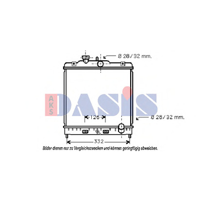 Foto Radiador, refrigeración del motor AKS DASIS 103002N