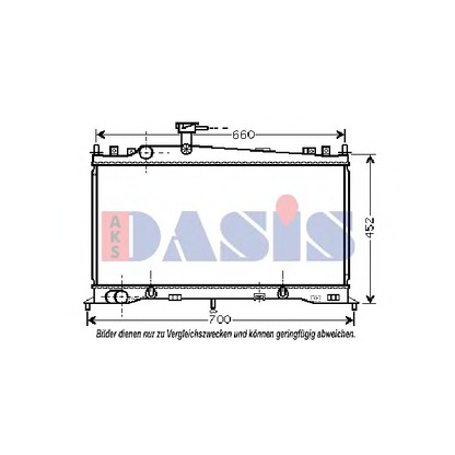 Foto Radiatore, Raffreddamento motore AKS DASIS 110034N