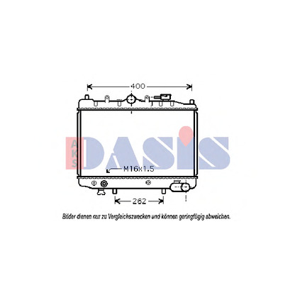 Foto Radiador, refrigeración del motor AKS DASIS 110090N