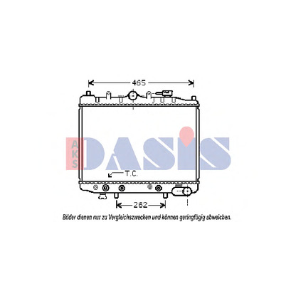 Foto Radiador, refrigeración del motor AKS DASIS 110630N