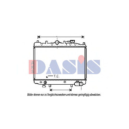 Foto Radiador, refrigeración del motor AKS DASIS 110980N