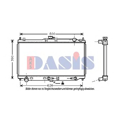 Photo Radiator, engine cooling AKS DASIS 111300N