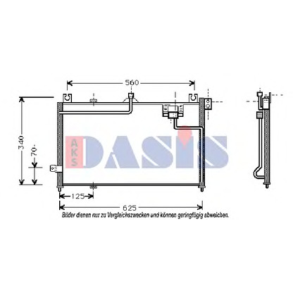 Фото Конденсатор, кондиционер AKS DASIS 112280N