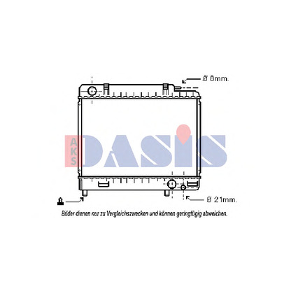 Foto Radiatore, Raffreddamento motore AKS DASIS 120050N