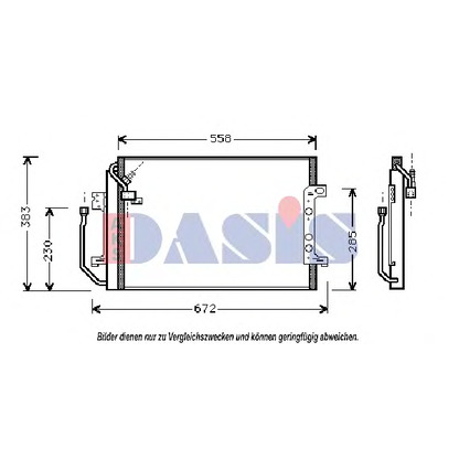 Foto Kondensator, Klimaanlage AKS DASIS 122450N