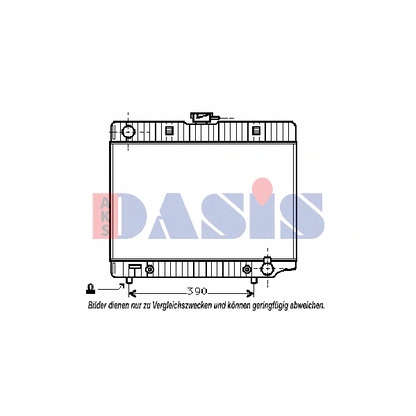 Photo Radiator, engine cooling AKS DASIS 122620N