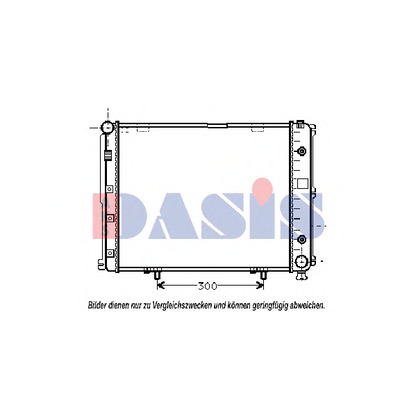 Photo Radiator, engine cooling AKS DASIS 122660T