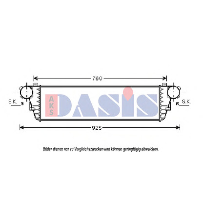 Photo Intercooler, échangeur AKS DASIS 127005N