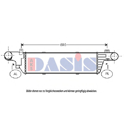 Photo Intercooler, échangeur AKS DASIS 127060N