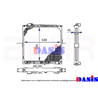 Foto Radiatore, Raffreddamento motore AKS DASIS 130320N