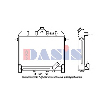 Foto Radiador, refrigeración del motor AKS DASIS 130970N