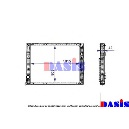 Foto Radiador, refrigeración del motor AKS DASIS 131005N