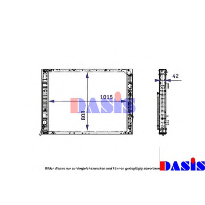 Foto Radiatore, Raffreddamento motore AKS DASIS 131005N