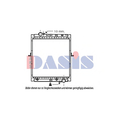 Photo Radiateur, refroidissement du moteur AKS DASIS 131060N