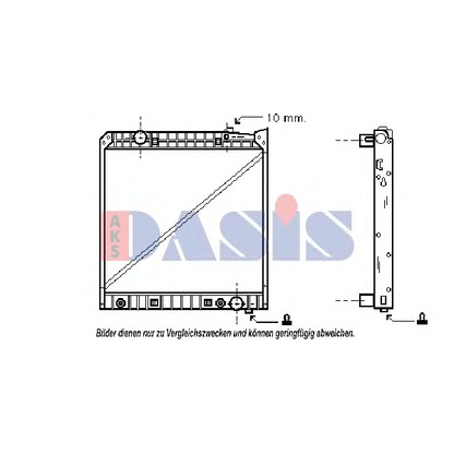 Photo Radiateur, refroidissement du moteur AKS DASIS 131960T