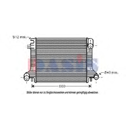 Photo Radiateur, refroidissement du moteur AKS DASIS 134280N