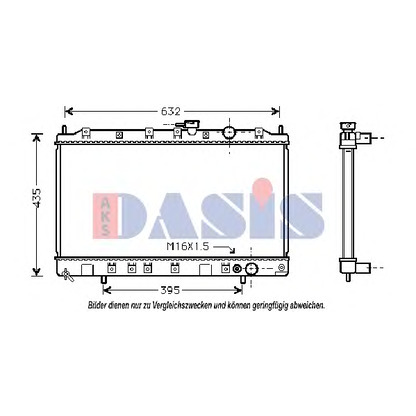 Foto Radiatore, Raffreddamento motore AKS DASIS 140037N