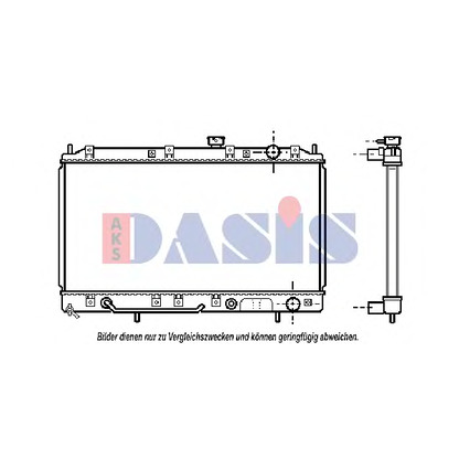 Фото Радиатор, охлаждение двигателя AKS DASIS 140049N