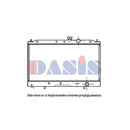 Foto Radiador, refrigeración del motor AKS DASIS 140120N