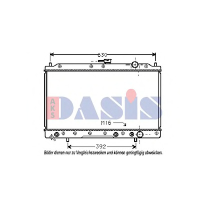 Фото Радиатор, охлаждение двигателя AKS DASIS 140510N