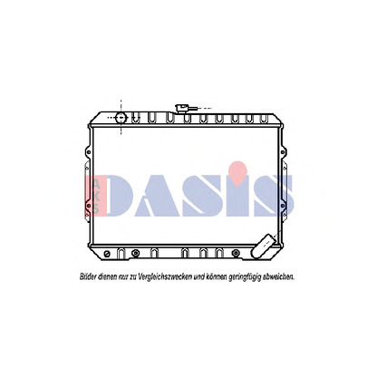 Photo Radiateur, refroidissement du moteur AKS DASIS 140820N