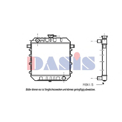 Foto Radiador, refrigeración del motor AKS DASIS 150036N