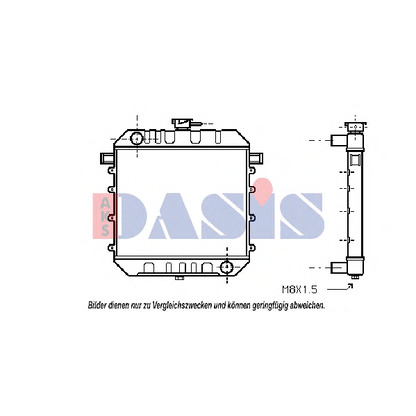 Photo Radiateur, refroidissement du moteur AKS DASIS 150080N
