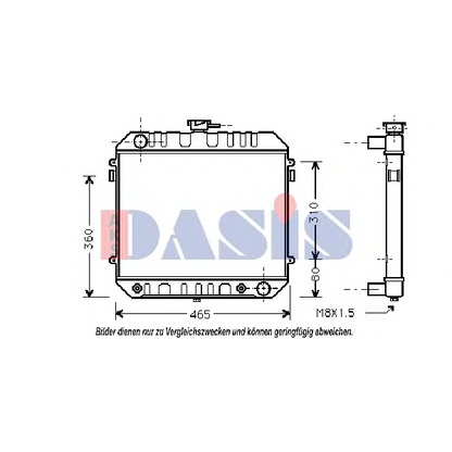 Foto Radiador, refrigeración del motor AKS DASIS 150090N
