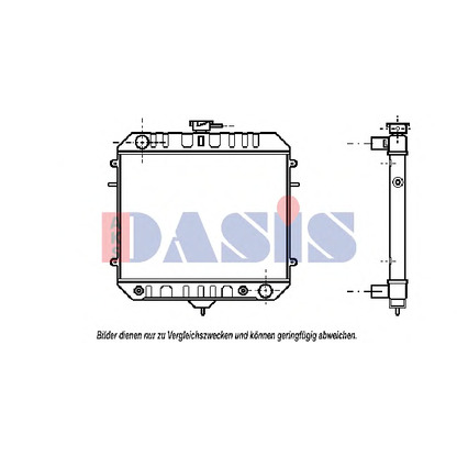 Photo Radiateur, refroidissement du moteur AKS DASIS 150140N