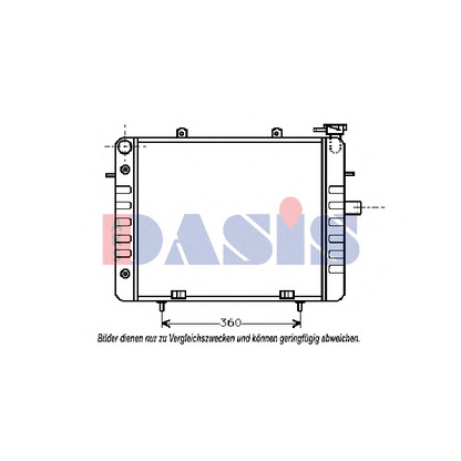 Photo Radiator, engine cooling AKS DASIS 150180N