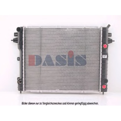 Фото Радиатор, охлаждение двигателя AKS DASIS 150410N