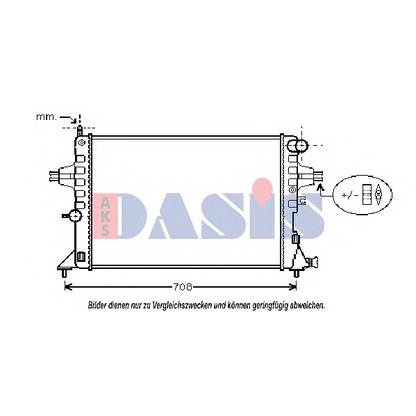 Foto Radiador, refrigeración del motor AKS DASIS 151670N