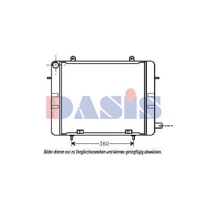 Photo Radiateur, refroidissement du moteur AKS DASIS 151710N