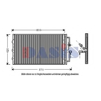 Foto Kondensator, Klimaanlage AKS DASIS 152720N