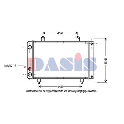 Foto Radiador, refrigeración del motor AKS DASIS 160003N