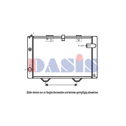 Photo Radiator, engine cooling AKS DASIS 160410N