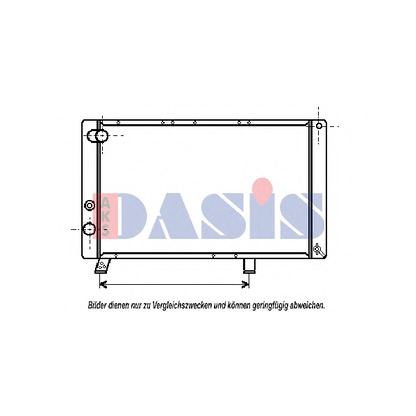 Photo Radiator, engine cooling AKS DASIS 160670N