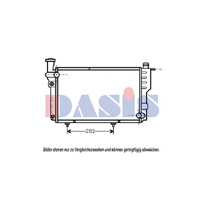 Photo Radiator, engine cooling AKS DASIS 160930N