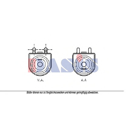 Foto Radiatore olio, Olio motore AKS DASIS 166000N