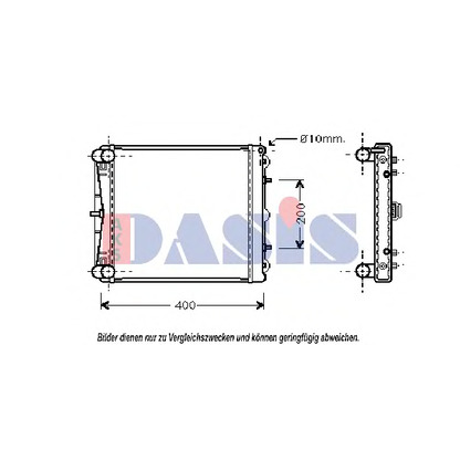 Photo Radiator, engine cooling AKS DASIS 170200N